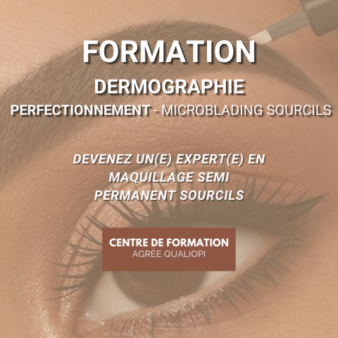 Dermo - Maquillage Permanent - PERFECTIONNEMENT - MICROBLADING SOURCILS - Le Studio Centre de Formation